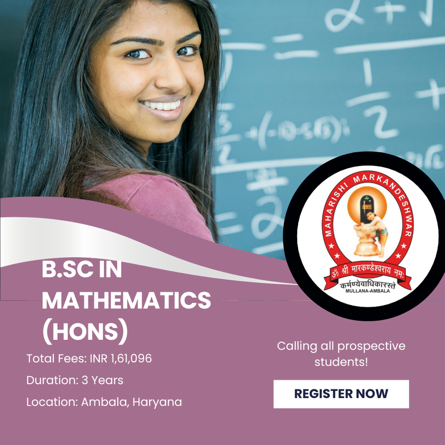 B.SC. MATHEMATICS (HONS.) at Maharishi Markandeshwar (Deemed To Be University), Haryana - Other